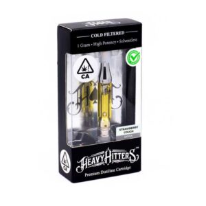 Heavy Hitters 1G vape strawberry cough